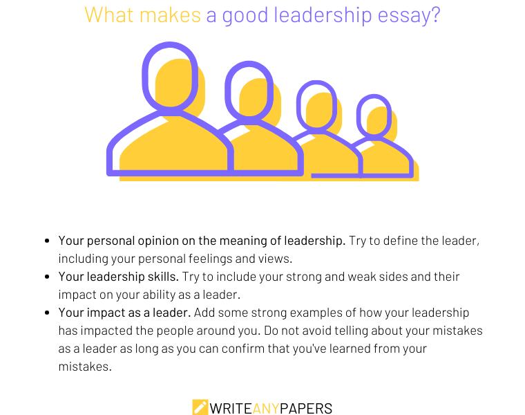 Things to include in a leadership essay