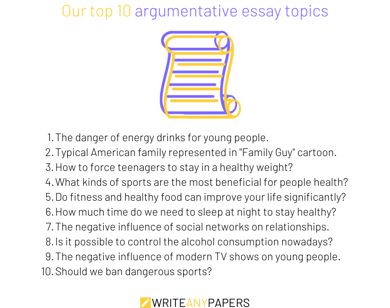 essay topics for argumentative essays