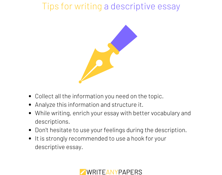 Tips for writing a descriptive essay