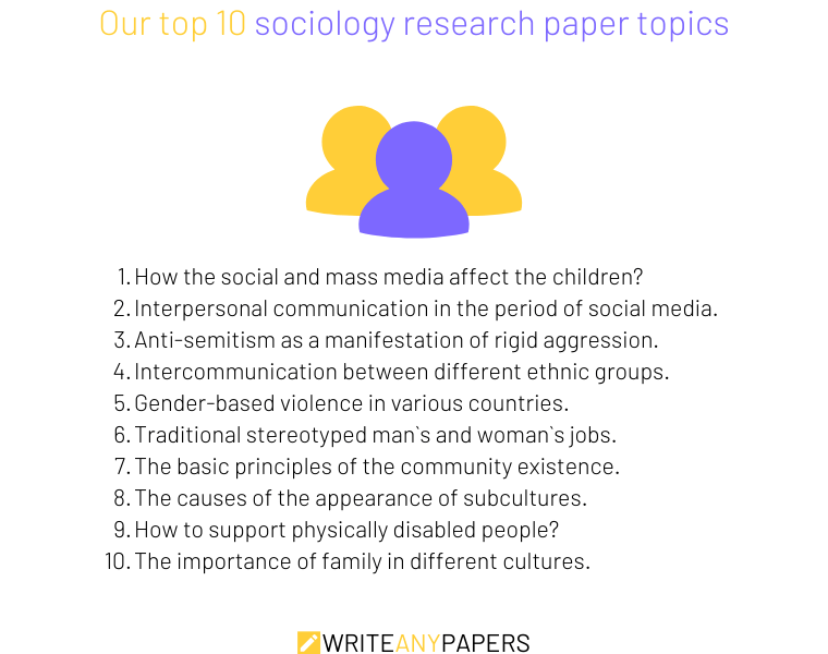 Our top 10 sociology research paper topics